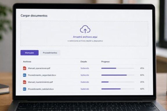 Carga de documentos al sistema